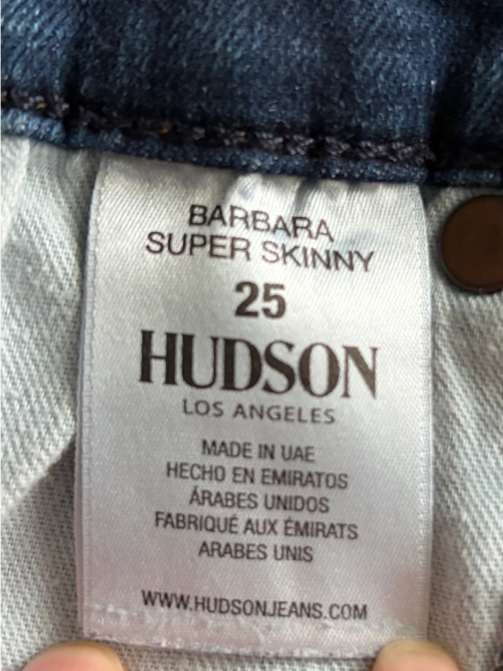 Duo of Hudson Super Skinny Jeans Blair and Barbara Sz 25 (0) - Picture 9 of 10